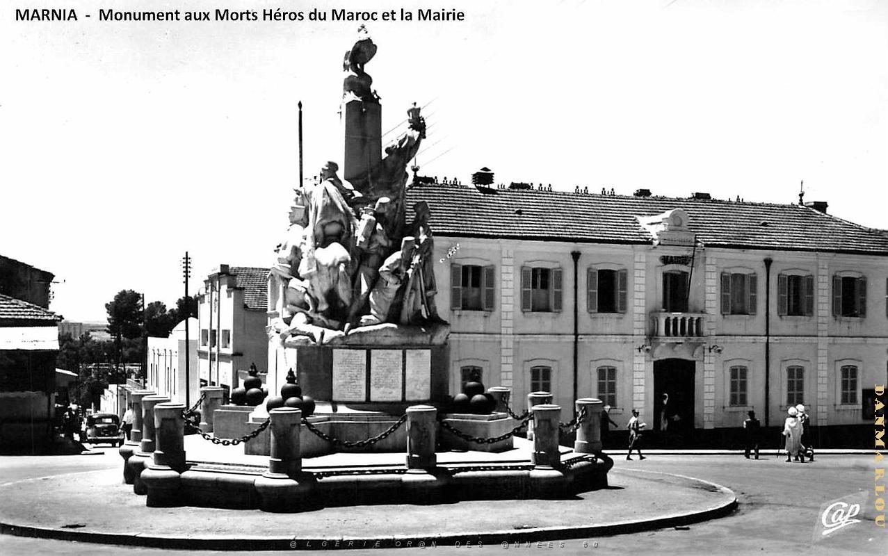 Marnia - Monuments aux Morts Heros du Maroc et la Mairie.jpg